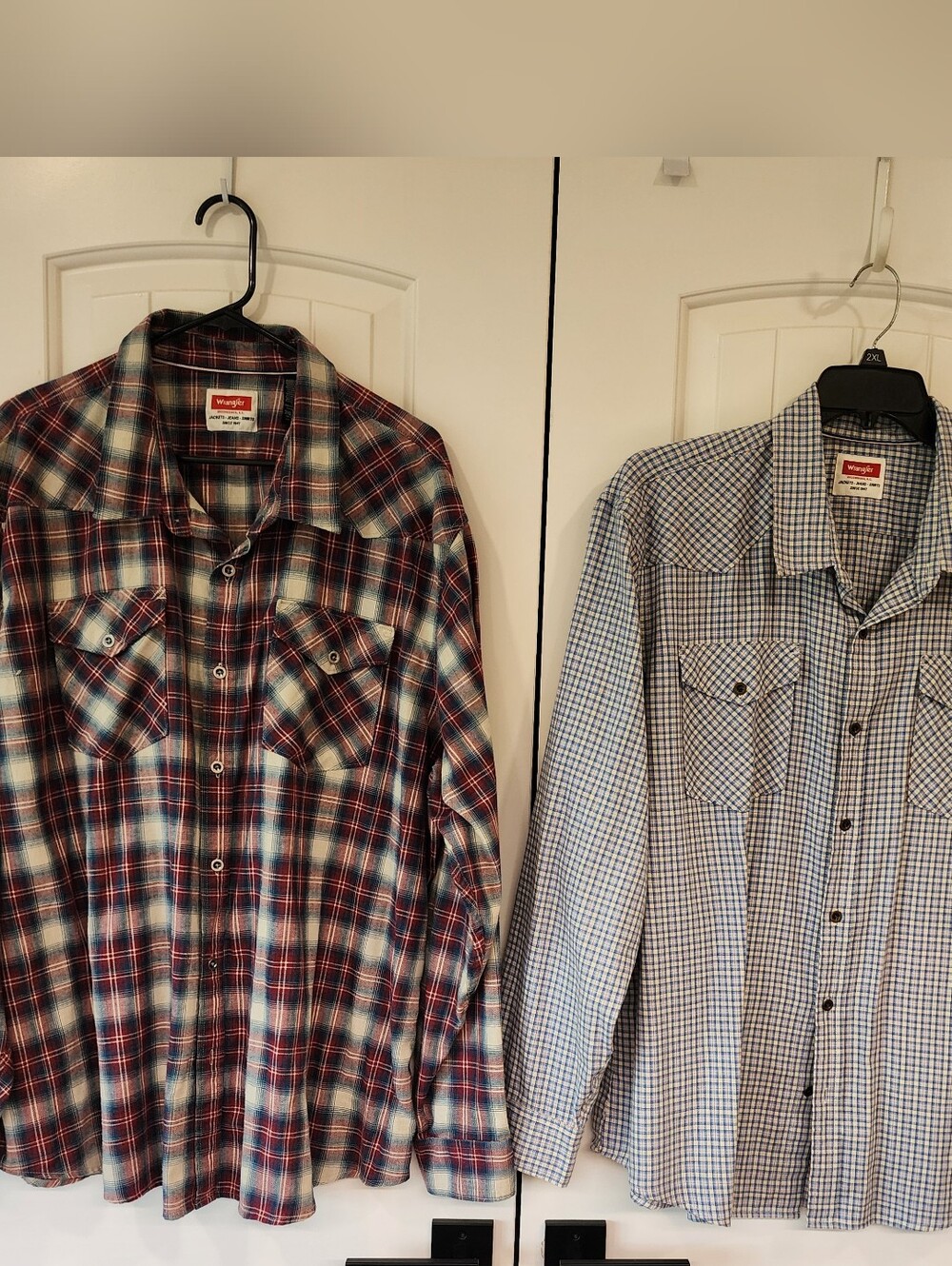 3 Mens Shirts. 2 Wrangler.  1 Saddlebred 3x And 2X. Price For All 3